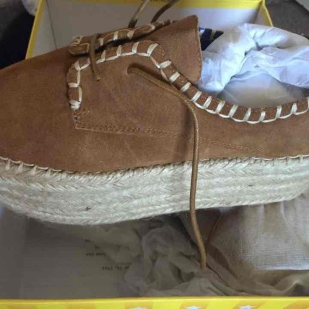 Jeffery Campbell tan platform‎ shoes
